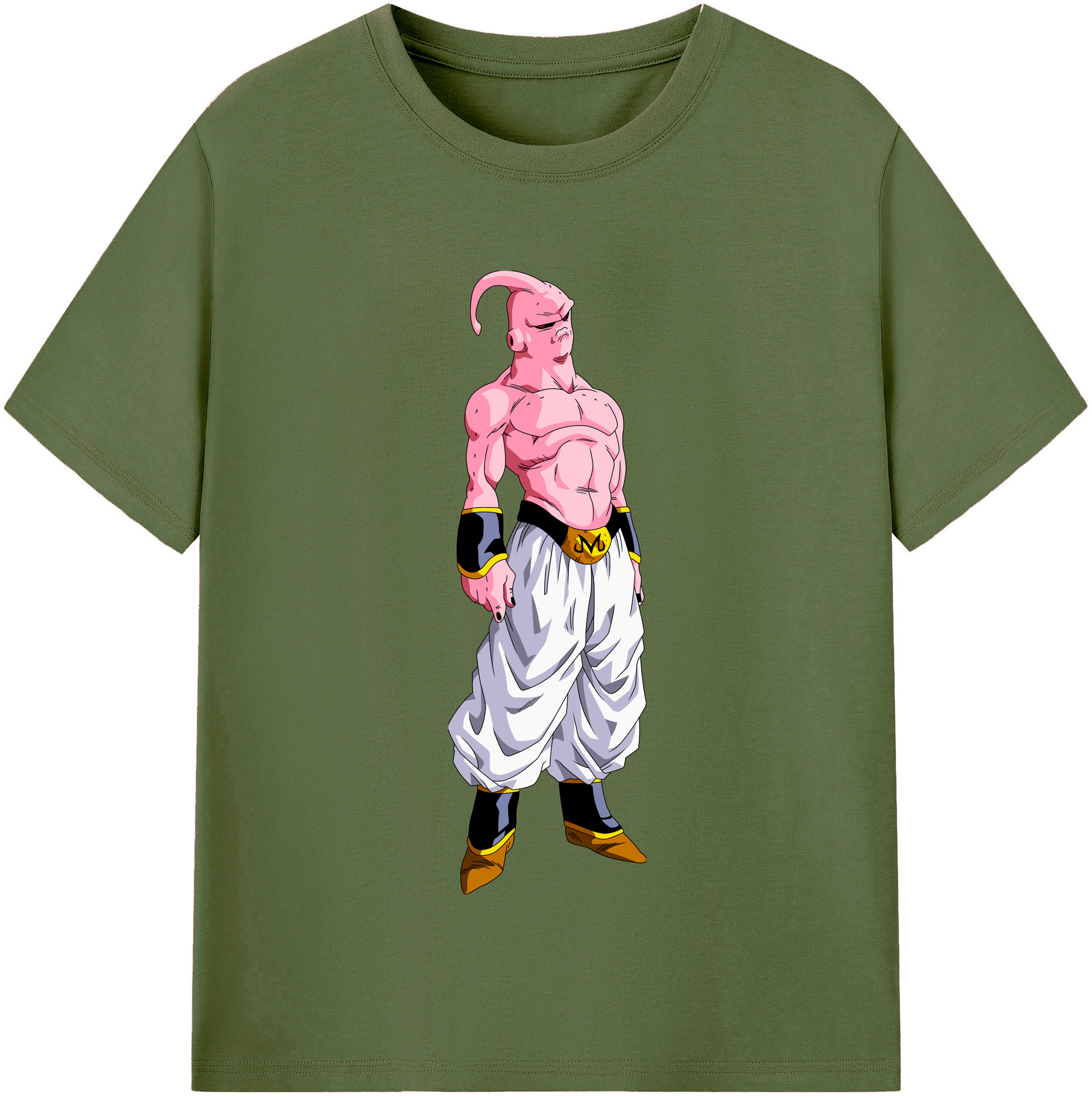 （画像用） ドラゴンボール 魔人ブウ DRAGON BALL Majin Buu 綿100％半袖Tシャツ（フロントプリント）